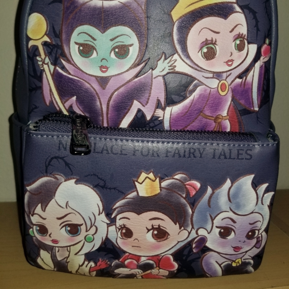 NWT Loungefly Disney Villains Chibi Mini Backpack